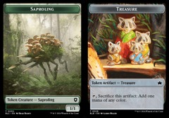 Saproling (0030) // Treasure (0029) Double-Sided Token